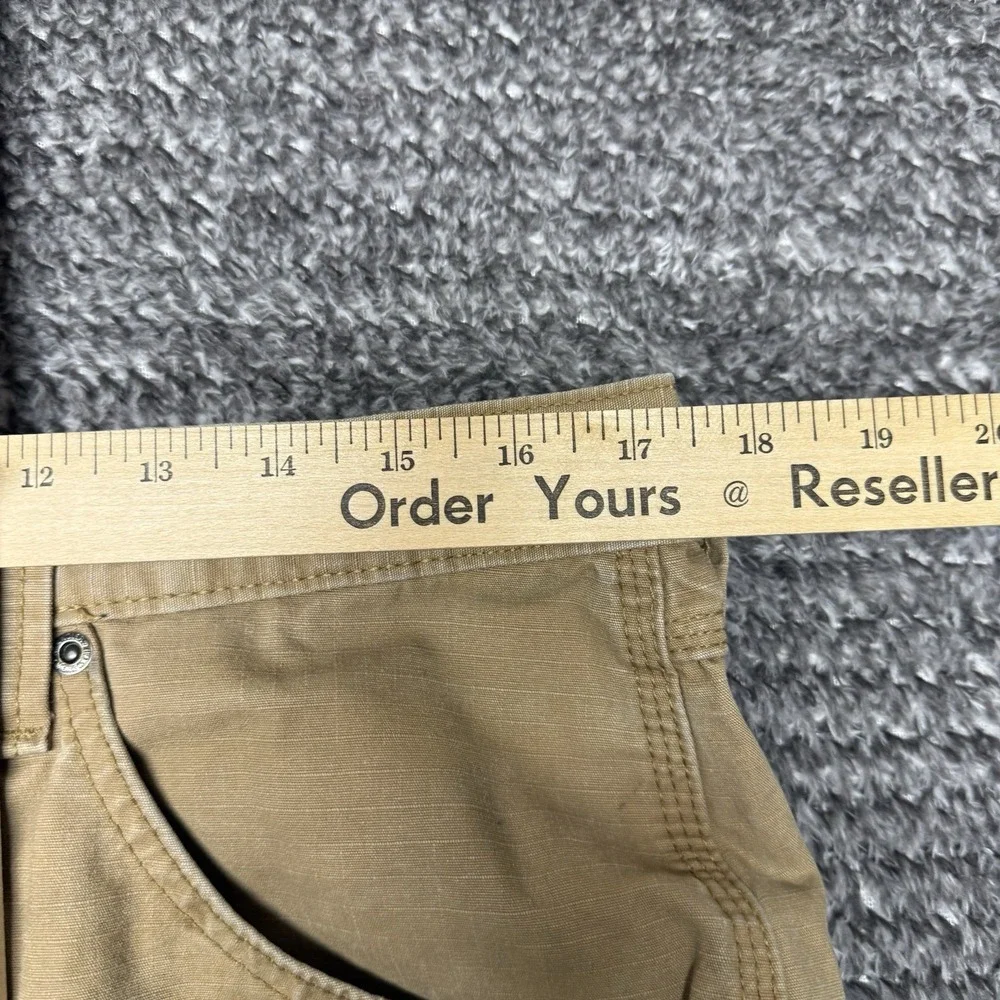 Wrangler Riggs Workwear Carpenter Pants Mens 34 x 32 Brown Ripstop Canvas READ‎
